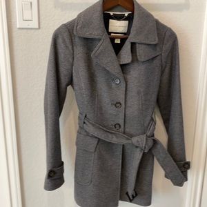 SOLD Banana Republic Wool Short Trench Grey Size XSP